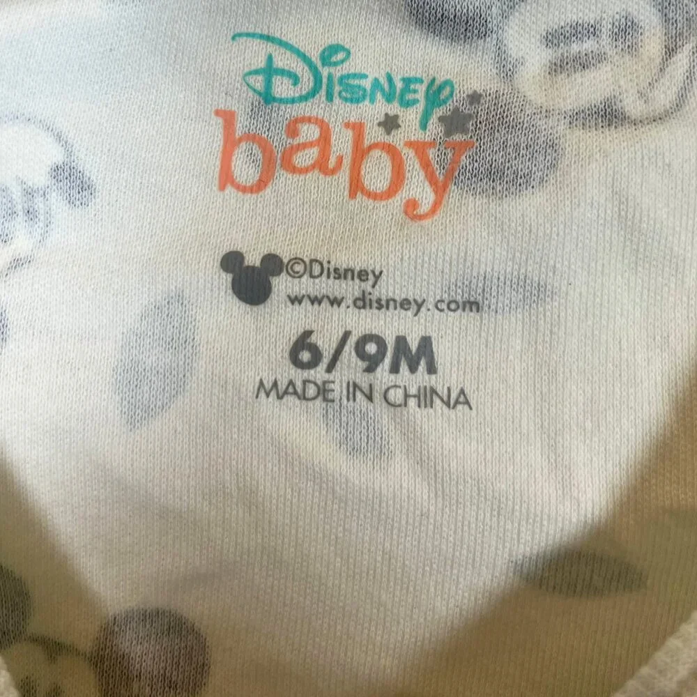 Disney Baby Unisex Mickey Mouse one piece - Size 6/9M - Picture 4 of 6